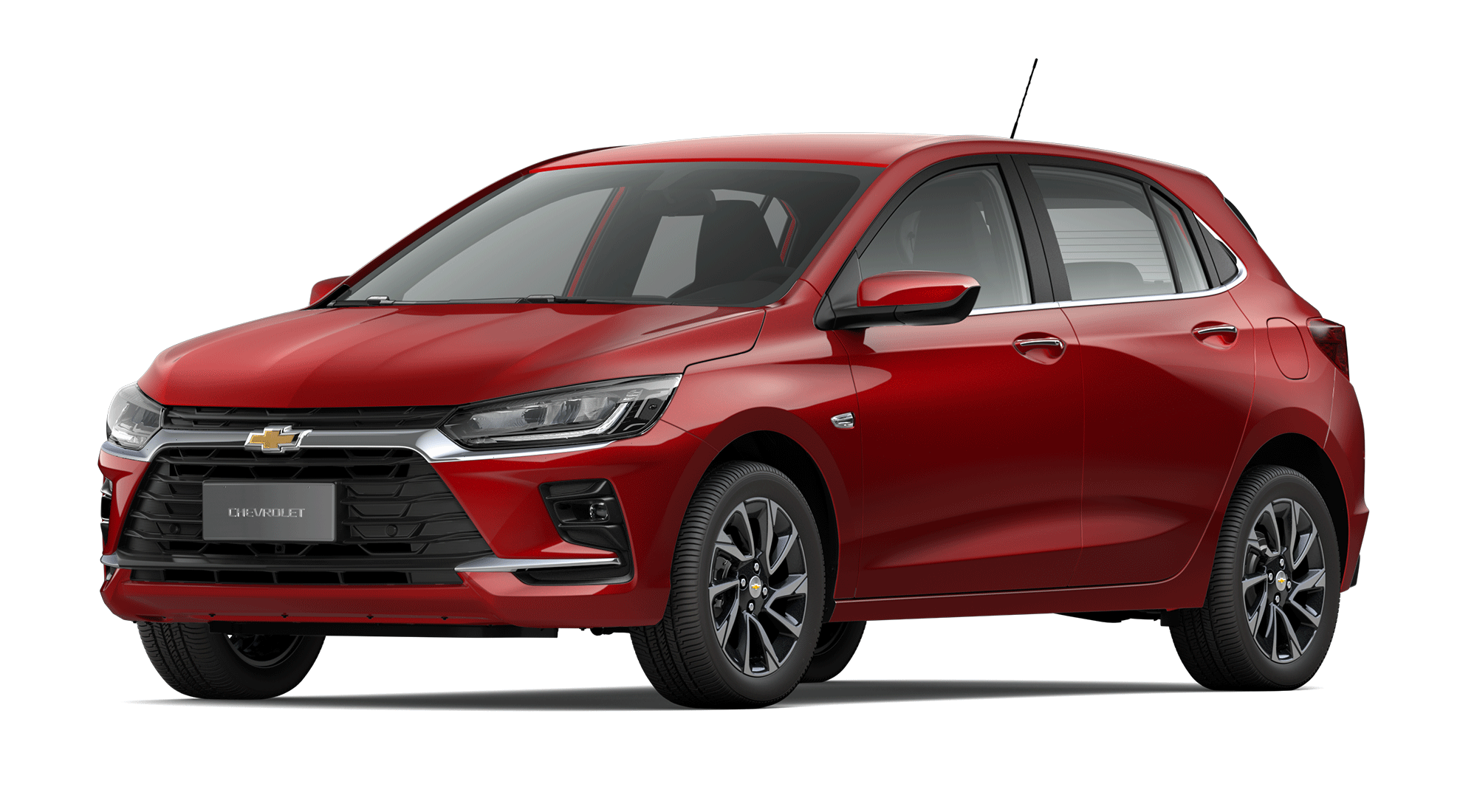 Chevrolet Onix Premier Turbo rojo lateral
