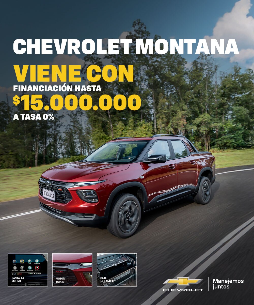 Chevrolet Montana con promoción de financiamiento a Tasa ideal